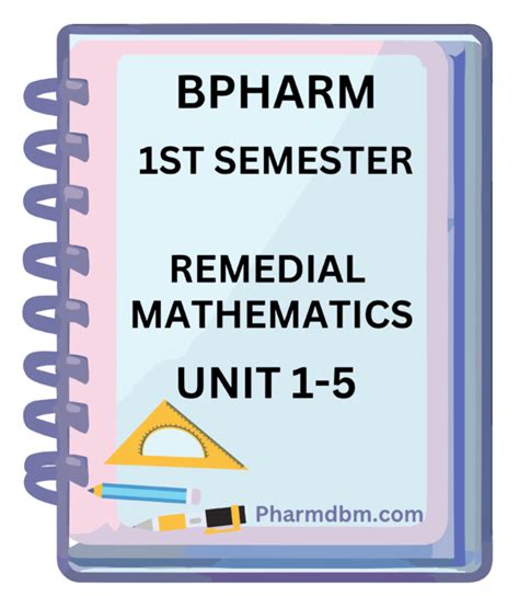 Remedial Mathematics Notes In Pdf Bpharm 1st Semester