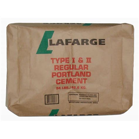 Lafarge 94 Lb Type I Ii Portland Cement Concrete Mix 65150020 The