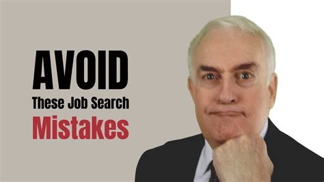 Mistakes That Can Put A Kibosh On Your Job Search Youtube