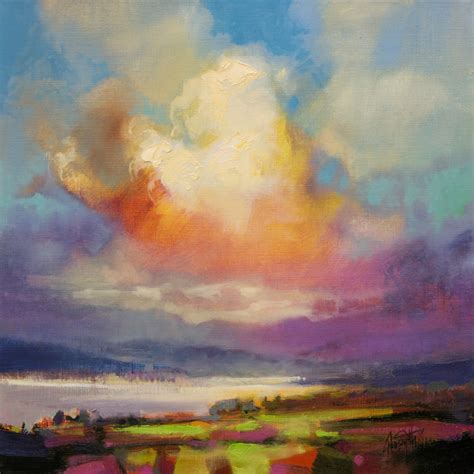 Wind 2 Skyscape Painting Scottish Landscape Painting Scott Naismith
