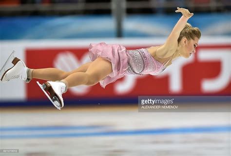 Russias Elena Radionova Performs During The Ladies Free Skating Event