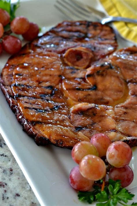 Heating the mixture will make the honey runnier so it will be easier to glaze the ham with it. Ham Steak with Honey Mustard Glaze | Recipe | Ham steaks ...
