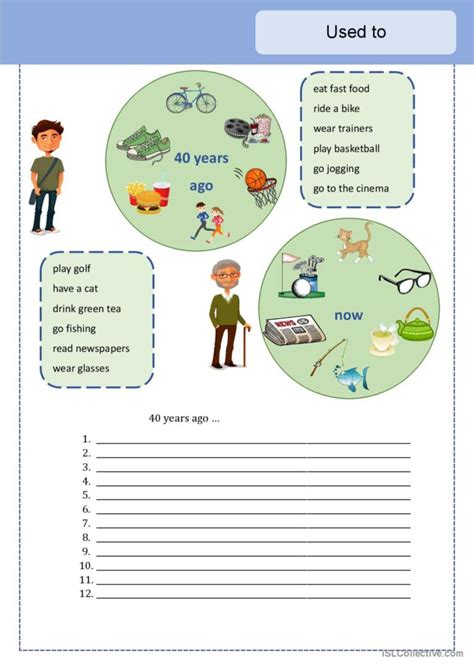 Used To Didn T Use To English Esl Worksheets Pdf Doc