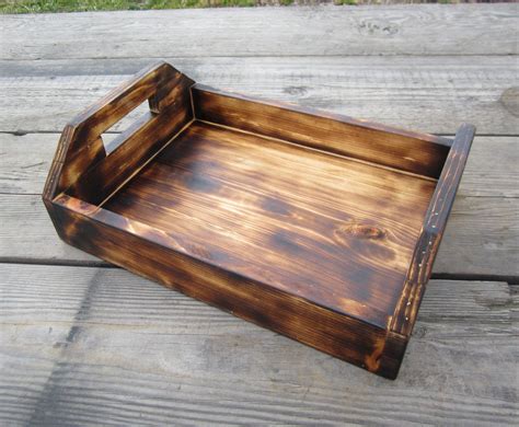 A woman called me with a request. Wood Serving Tray Rustic Kitchen Lodge Decor Country