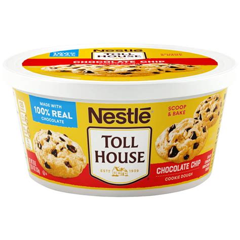 Nestle Toll House Chocolate Chip Cookie Dough 36 Oz Tub