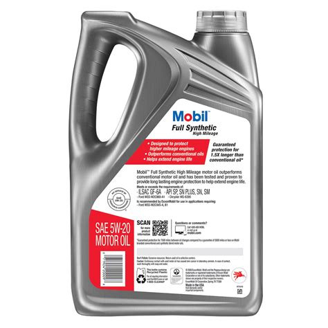 5w 20 Mobil Full Synthetic Hm Motor Oil 5 Quarts Order And Buy Online