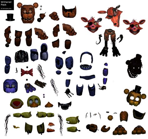 Fnaf Withered Animatronic Resource Pack By Dahooplerzman On Deviantart