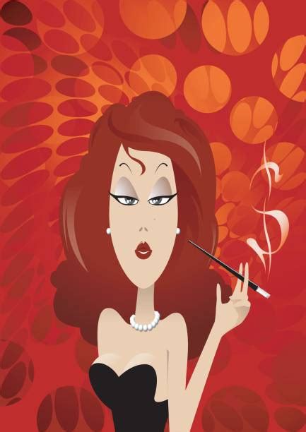 140 Smoking Women Femme Fatale Cigarette Stock Photos Pictures