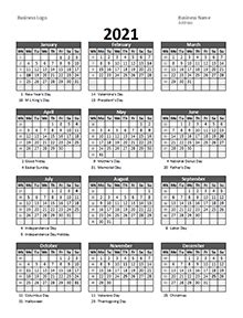 All photos and downloads were made for printables and inspirations (except for affiliate images). Printable 2021 Business Calendar Templates - CalendarLabs