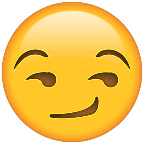 Smirk Emoji Face