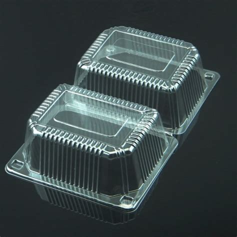 China Clear Clamshell Plastic Biscuitspastries Cake Box Packaging