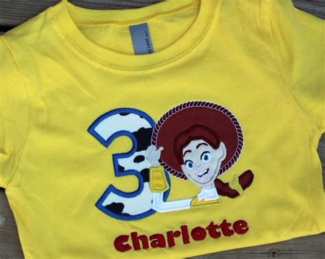 Toy Story Jessie Birthday Shirt Applique Birthday Shirt