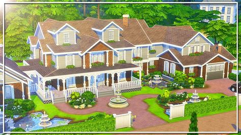 Big thank to @felixandresims for making this happens. BASE GAME MEGA MANSION || The Sims 4: Speed Build (NO CC ...