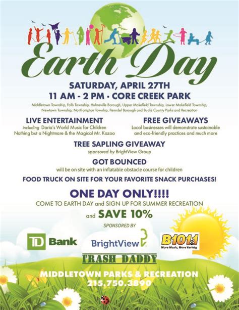 Earth Day Celebration April 27th Upper Makefield Township