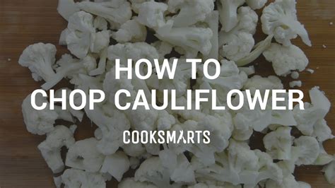 How To Chop Cauliflower Youtube