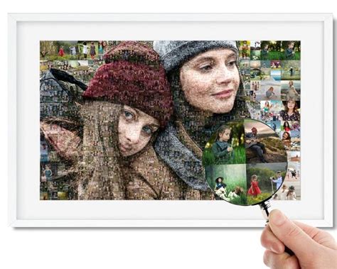 Photo Mosaic Collage From Your Photos Hundreds Of Photos In Etsy