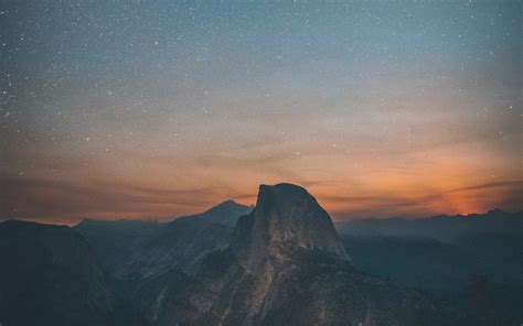 Download 1680x1050 Wallpaper Half Dome Yosemite Valley Starry Night