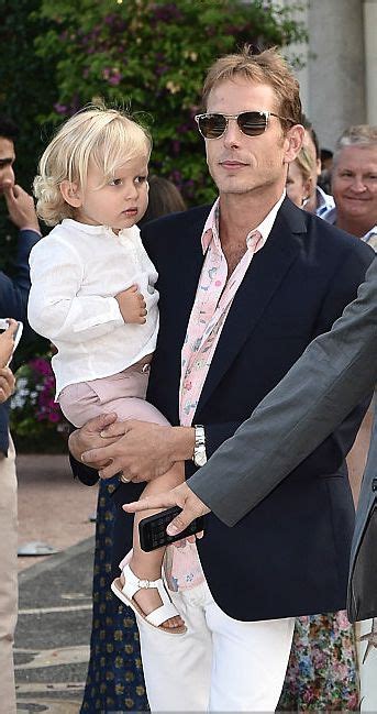 Andrea Casiraghi With Son Sacha At The Wedding Of Brother Pierre In