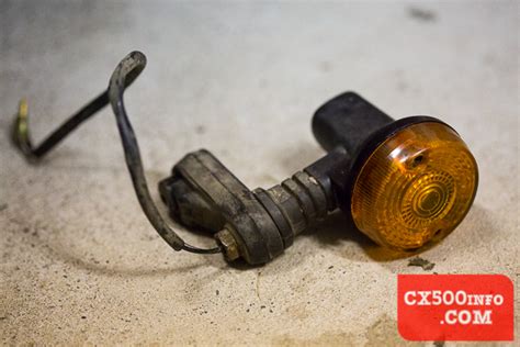 The honda motor company, ltd. Honda CX500: How much do the stock rear indicators weigh?