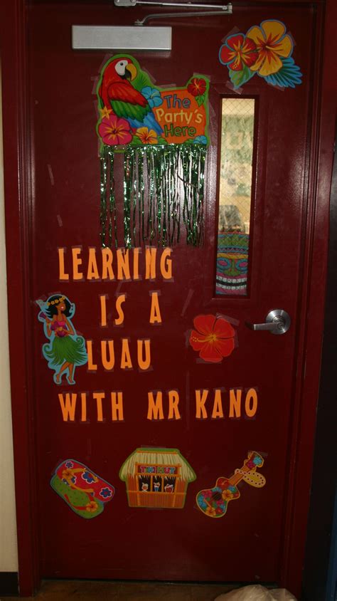 Teacher Appreciation Door Decoration Learning Is A Luau With