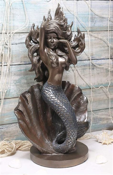 Dovecove Nautical Large Goddess Princess Mermaid Ariel Standing On
