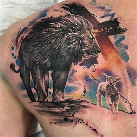 Top 63 Best Lion And Lamb Tattoo Ideas 2021 Inspiration Gallery