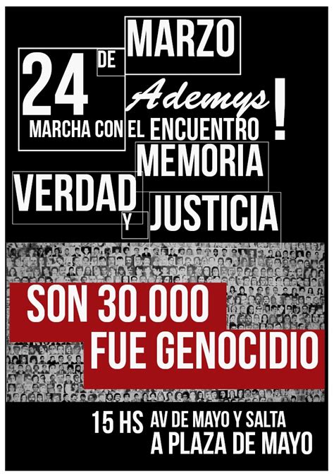 Marcha por el día de la memoria en buenos aires, argentina, el 24 de marzo de 2018.foto: 24/3 Marchamos con el Encuentro Memoria, Verdad y Justicia