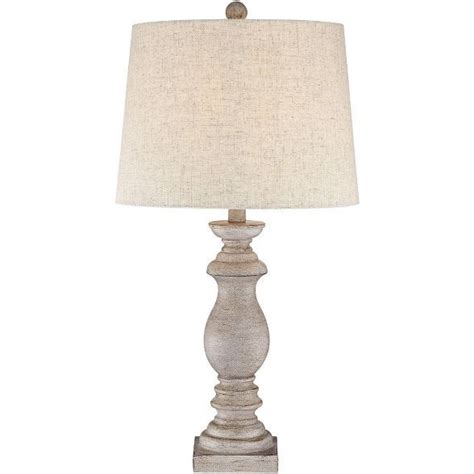 Regency Hill Traditional Table Lamps 265 High Set Of 2 Beige Washed