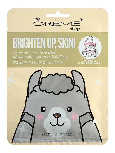 The Creme Shop Brighten Up Skin Animated Llama Face Mask Ingredients