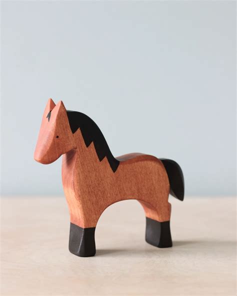 Wooden Horse Wood Toys Wood Turning Handmade Wooden Sculpting Lime