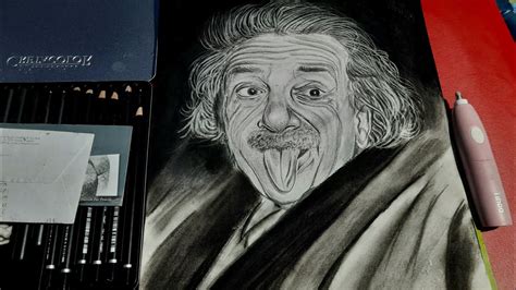 Albert Einstein Hyper Realistic Timelapse Art By Laboni Youtube