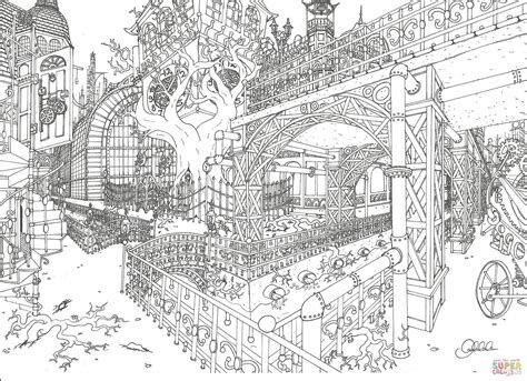 City Skyline Coloring Pages Clip Art Library