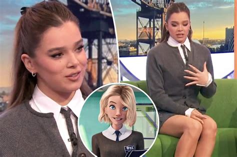 Hailee Steinfeld Channels Gwen Stacy While Promoting Spider Man