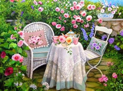 Teatime In Lace Garden Colors Love Four Seasons Spring Attractions