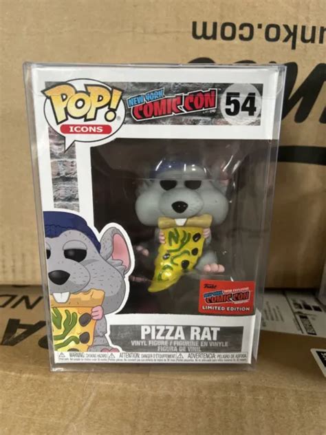 Official Nycc 2020 Logo Sticker Funko Pop Ad Icons Pizza Rat Blue