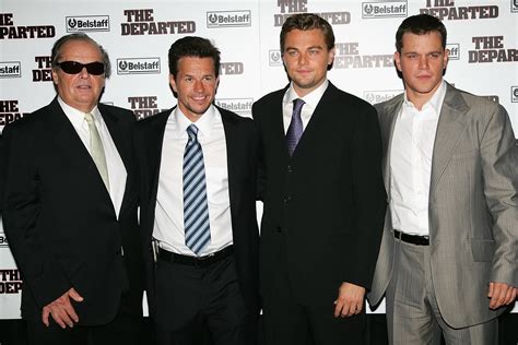 Mark Wahlberg With Leonardo Dicaprio Jack Nicholson And Matt Damon All Star Cast It Cast