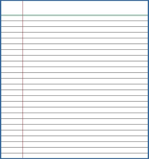 Blank Lined Writing Paper Printable Lined Writing Paper Ruled Paper Writing Paper