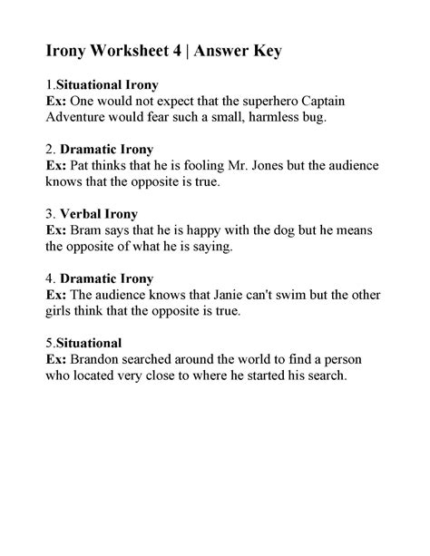 Poetic Devices Worksheet 4 - Worksheetpedia