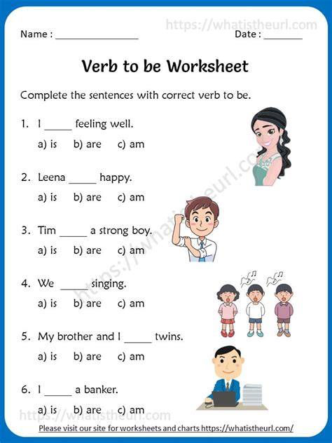 Verb To Be Worksheets Games4esl Verb To Be Worksheets English Lessons