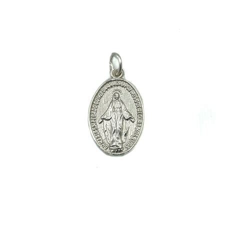 Medalla Virgen Inmaculada Milagrosa Plata C1863 Tipo De Joya Medalla