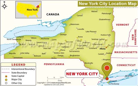 Where Is New York City On The Map | Hiking In Map