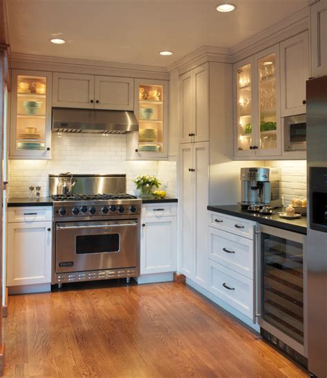 How to design kitchen lighting downlights how to properly light your kitchen counters kitchen design houzz kit kitchen design kitchen renovation kitchen trends. Old Mill Park - Traditional - Kitchen - san francisco - by ...