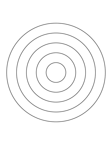 Concentric Circles Clipart Etc Circle Clipart Circle Template Clip Art
