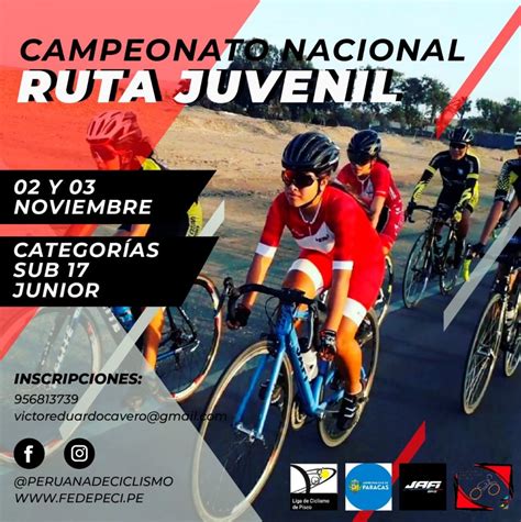 El recorrido del trazado en la virginia para damas fue de 20.7 kilómetros, para los hombres sub 23 fue de 32.7 km, y para varones élite. CAMPEONATO NACIONAL DE RUTA JUVENIL - Federación Nacional ...