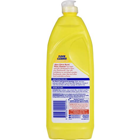 Today we're going to teach you how to make a diy floor cleaner with just three everyday ingredients.want to know how to cut through dirt fast? Ajax Floor Cleaner Lemon 750ml | Woolworths