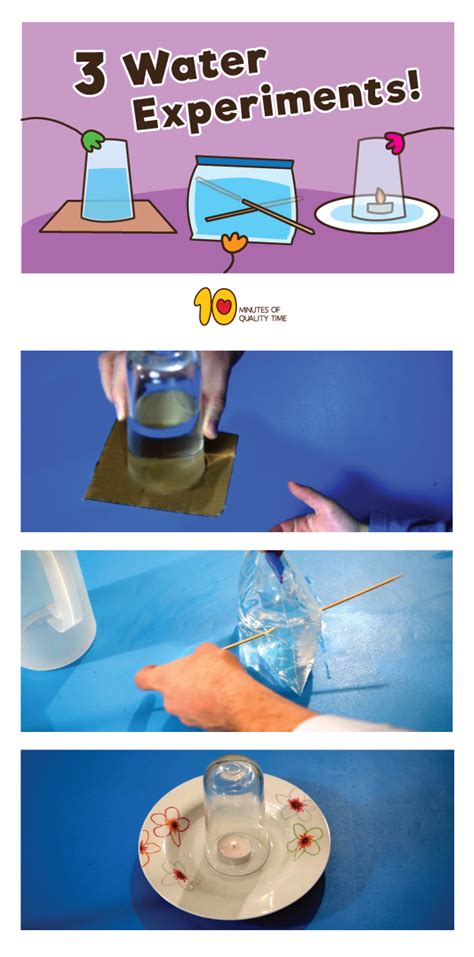 3 Easy Water Experiments For Kids 10 Minutes Of Quality Time