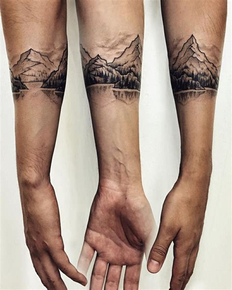 Showcase Your Adventurous Spirit With A Mountain Range Tattoo