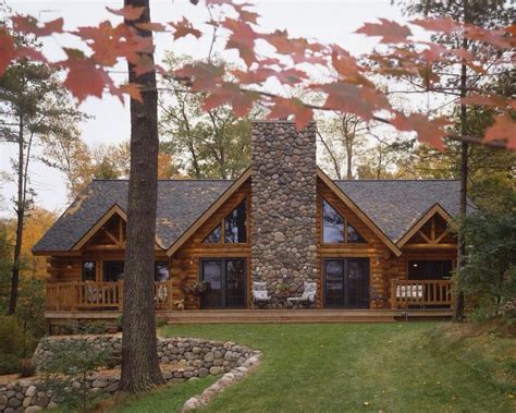 Stone And Log House