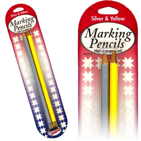 Sullivans Marking Pencils 48609 Silver And Yellow