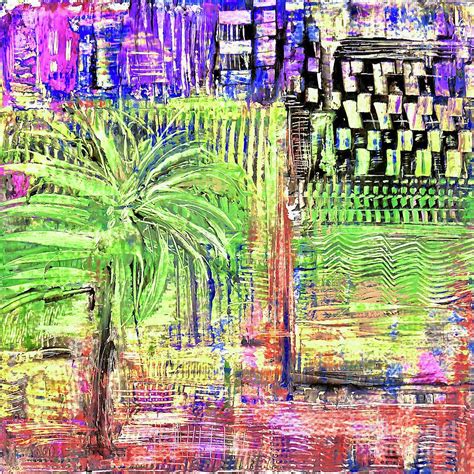 South Beach Palms Painting By Patty Donoghue Fine Art America